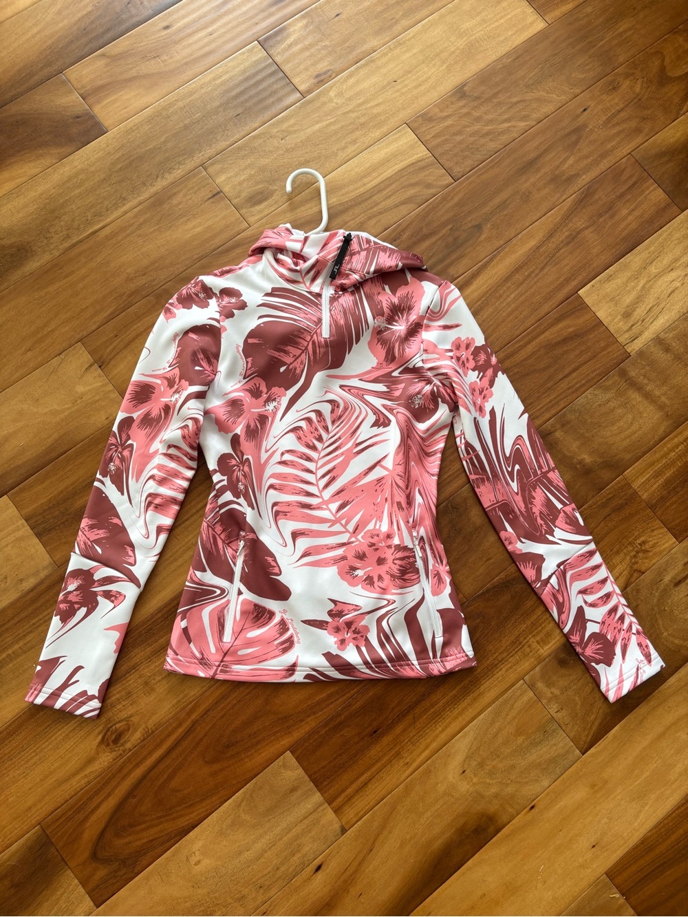 J.Lindeberg Aerial Floral Quarter zip hoodie